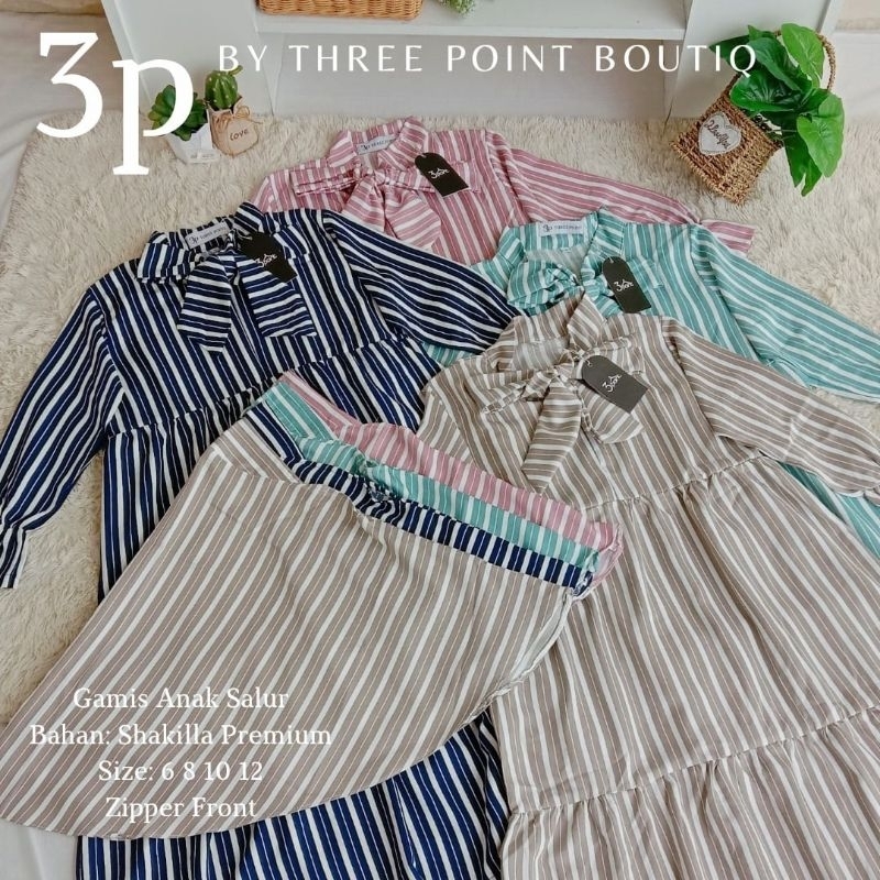 Gamis Anak Motif Salur By 3 Point