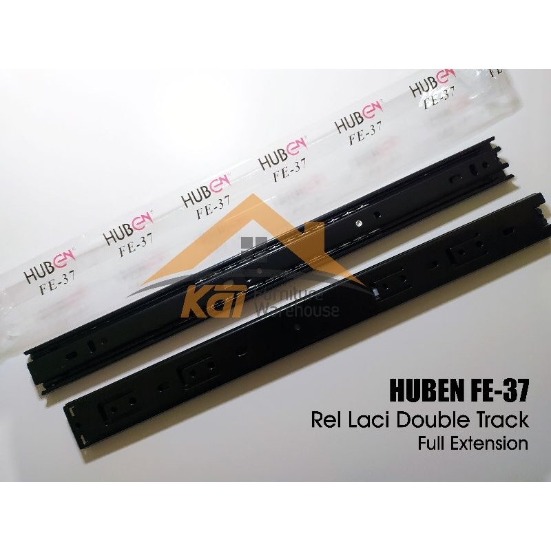 Rel Laci double track full extension hubenFE37 40cm