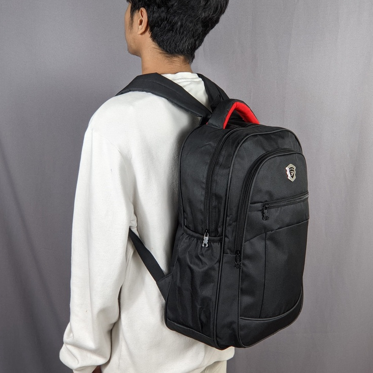 Tas Ransel Elite Polo Sekolah SD SMP SMA Kuliah Kerja Kantor Pria Dinas Backpack Rangsel Punggung Backpack Anak SD SMP Muat Laptop 15 Inch termurah Tas POLO Pria Bahan Impor Jahitan Kuat Bonus Raincover