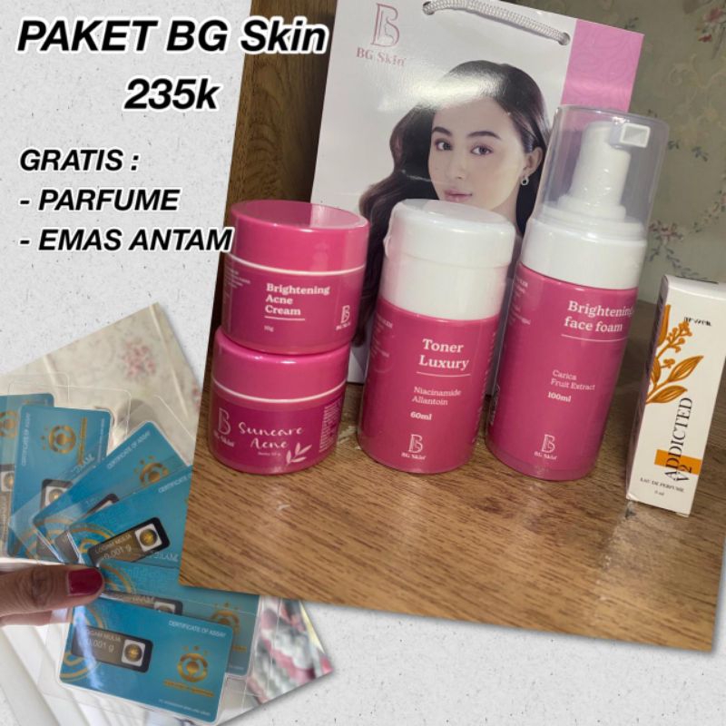 GRATIS EMAS ANTAM , BEAUTY GLOW kemasan baru PREMIUM , PAKET BEAUTY GLOW , paket beauty glow whiteni