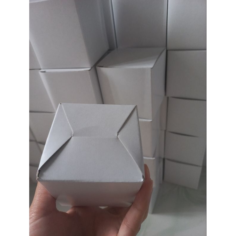 Dus Box Kotak Mug | Box Lilin Standar Duplex Putih 400gsm