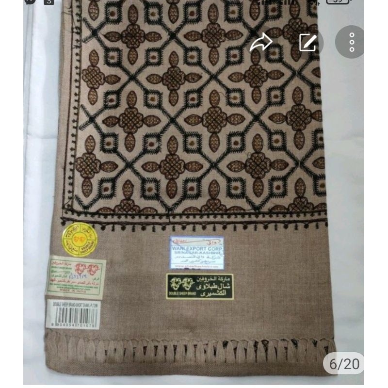 Sorban habib Motif sulam surban Kashmiri asli bordir Sorban habib ori sorban rida