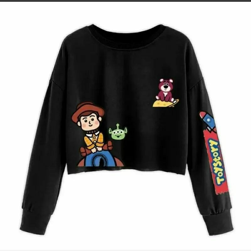 ATASAN WANITA KOREAN • TOYS STORY CROOPE SWEATER WANITA