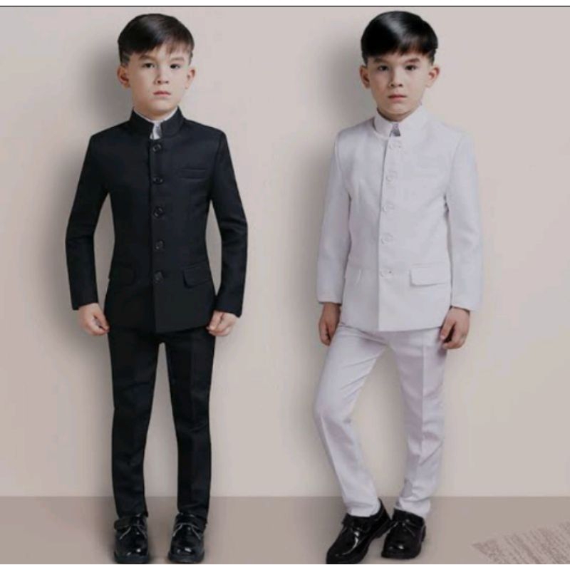 SETELAN JAS KOKO MANDARIN ANAK - setelan jas Koko anak laki laki 2-13 tahun