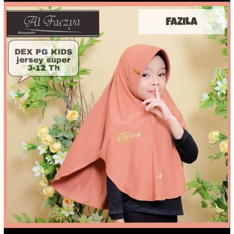 671 JILBAB AL FAEZYA ANAK JERSEY SUPER PED ANTEM POLOS PRESS GOLD/HIJAB ANAK AF ALFAEZYA ORI BY BUNY
