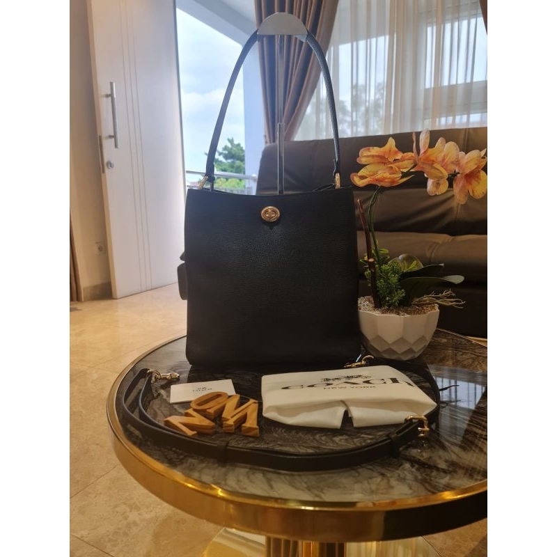 Preloved VVGC‼️Coach Charlie Bucket Bag Black AUTHENTIC BOUTIQUE