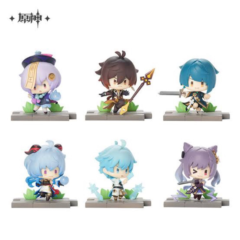 [READY] Genshin Impact - Mini Figure Battlefield Series Vol. 2 Liyue Blind Box Ganyu Keqing Xingqiu 
