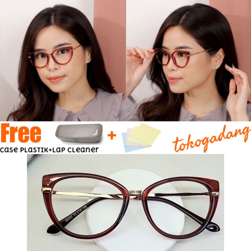Kacamata Minus Plastik Korea Frame Antiradiasi Blueray Kode 96602 By Tokogadang