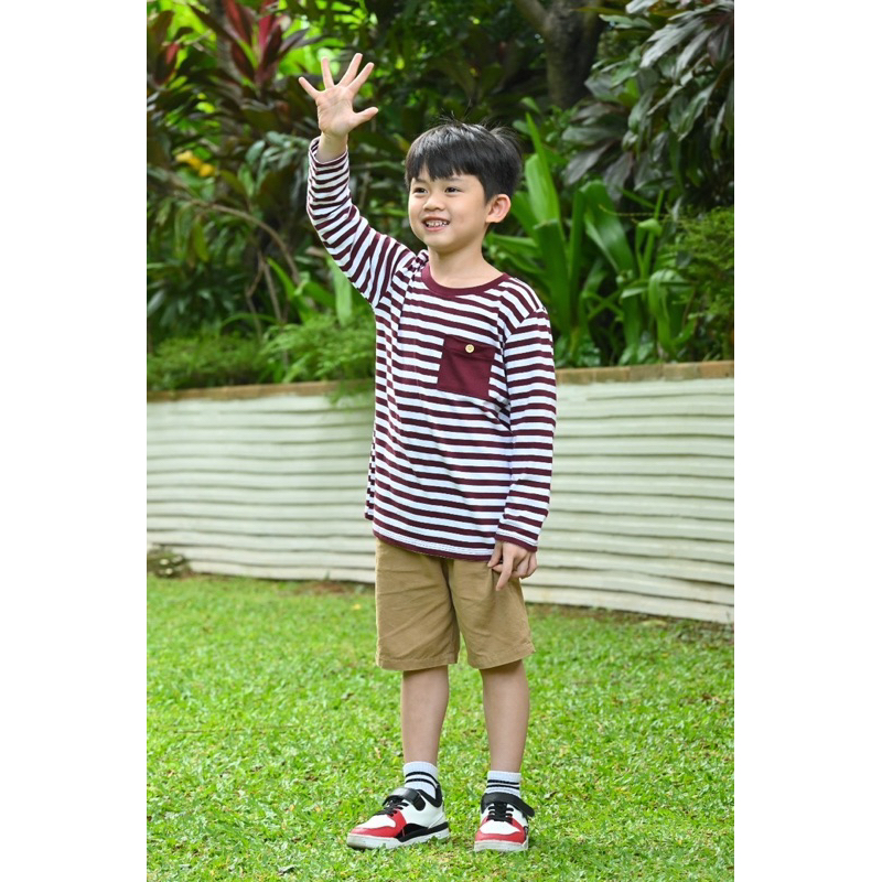 Stripes Shirt Kaos Lengan Panjang Anak