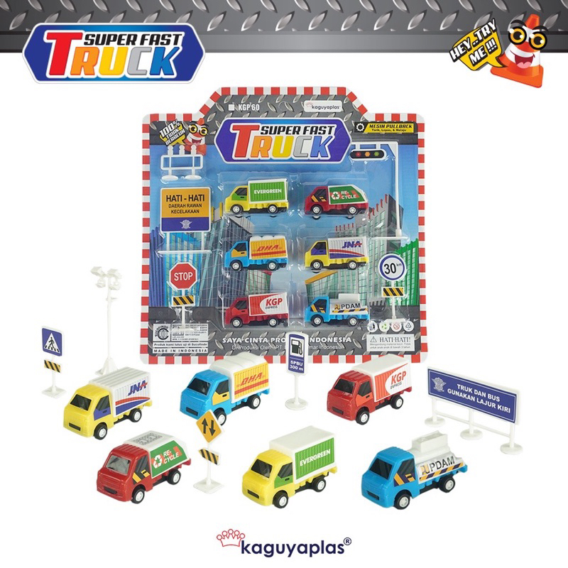 KGP60 TRUCK SUPER FAST ISI 8 pcs HARGA GROSIR -  mainan anak