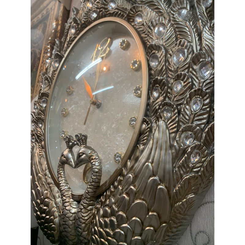 JAM DINDING MERAK SILVER JAM MERAK PERMATA JAM DINDING ELEGANT