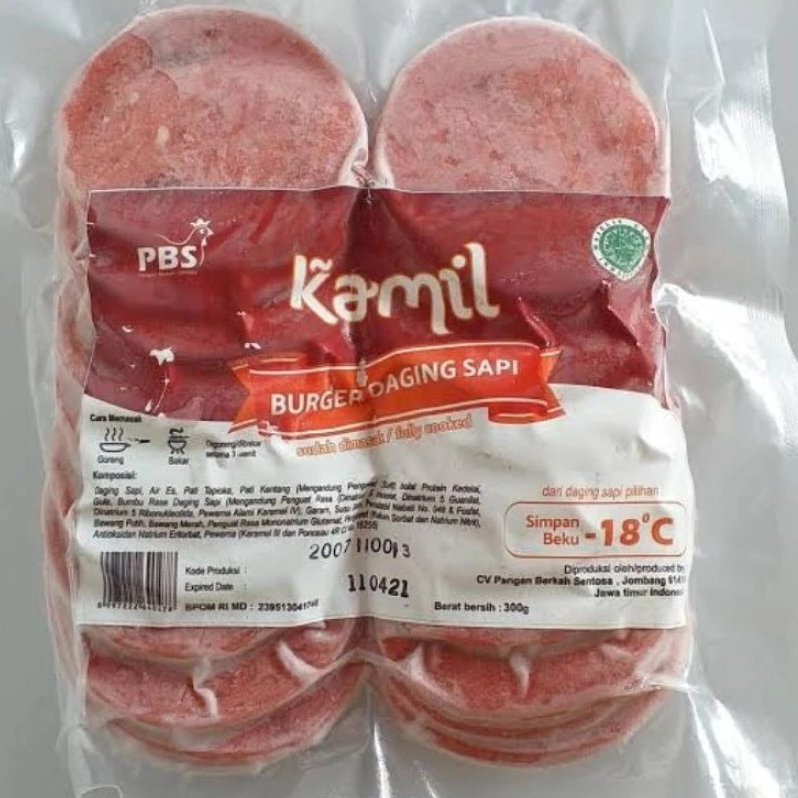 

KAMIL BEEF BURGER 300gr isi 20pc