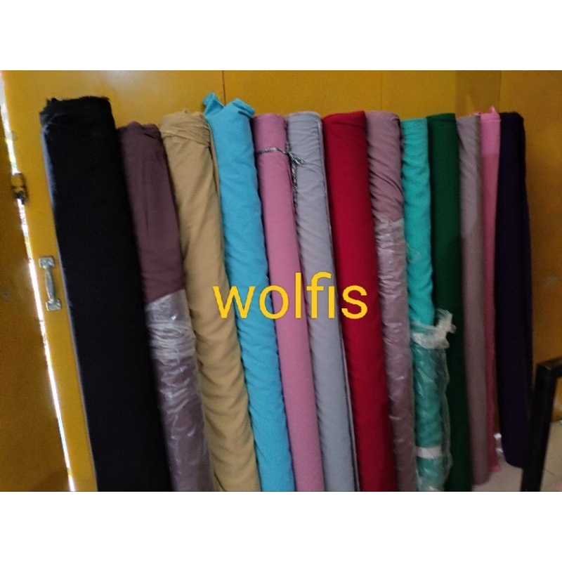 KAIN KILOAN POLOS /MOSCREP/WOLFIS/SHAKILA PER 0,5 KG