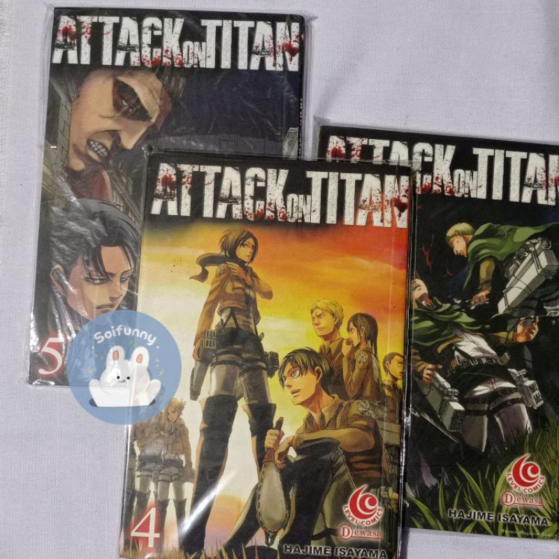 Komik Attack On Titan Vol 4,5,6 by Hajime Isayama