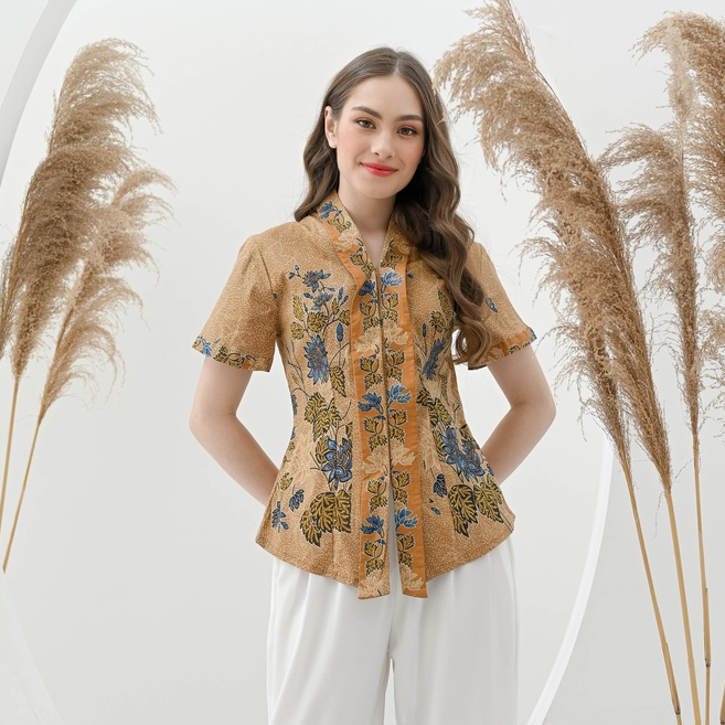 Atasan Batik 292 KUY/ Blouse Batik Wanita Modern/ Seragam Batik/ Couple BAtik/ Batik Wanita/ Baju Imlek