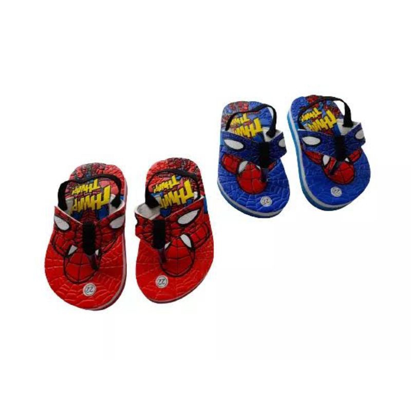 [1-3t] SANDAL ANAK BAYI PREWALKER KARAKTER SPIDERMAN / SANDAL SPIDERMAN PRESS SPON PREMIUM