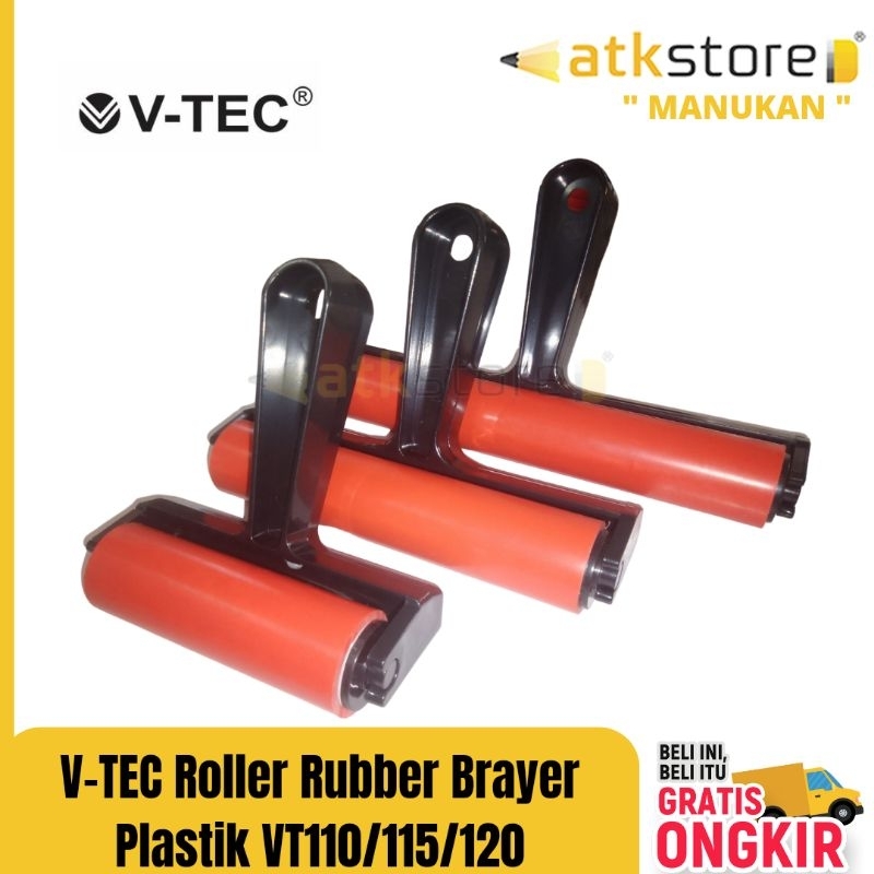 

ROLLER RUBBER BRAYER PLASTIK V-TEC VT-110PLS VT-115PLS VT-120PLS || ROLL KANVAS PLASTIK MURAH KWATILAS TERJAMIN