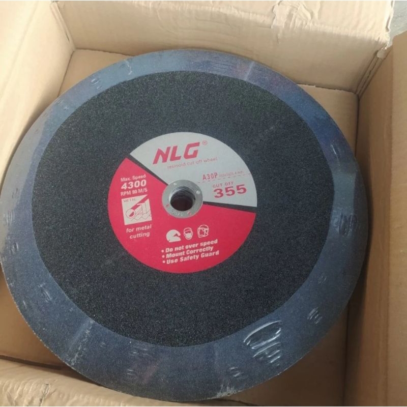 mata gerinda potong besi 355x3x25, 4mm NLG CUNTTING WHEEL
