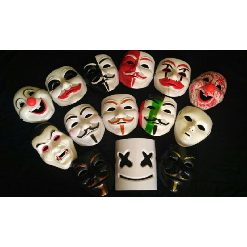 TERLENGKAP Topeng Anonymous hecker termurah original mainan anak hiasan dinding anonimus topeng mura