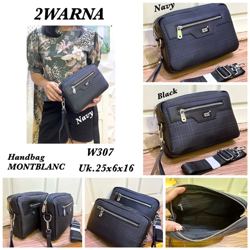 Handbag Selempang MB Tas Clutch tangan Pu Leather unisex Import