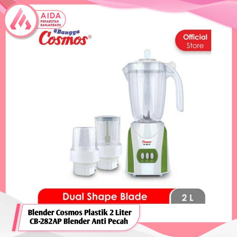 Blender Cosmos Plastik 2 Liter CB-282AP Blender Anti Pecah / BLENDER COSMOS CB-282AP BLENDER 3in1 / 