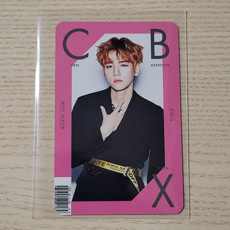BAEKHYUN GIRLS JAPAN PC PHOTOCARD EXO CBX EXO