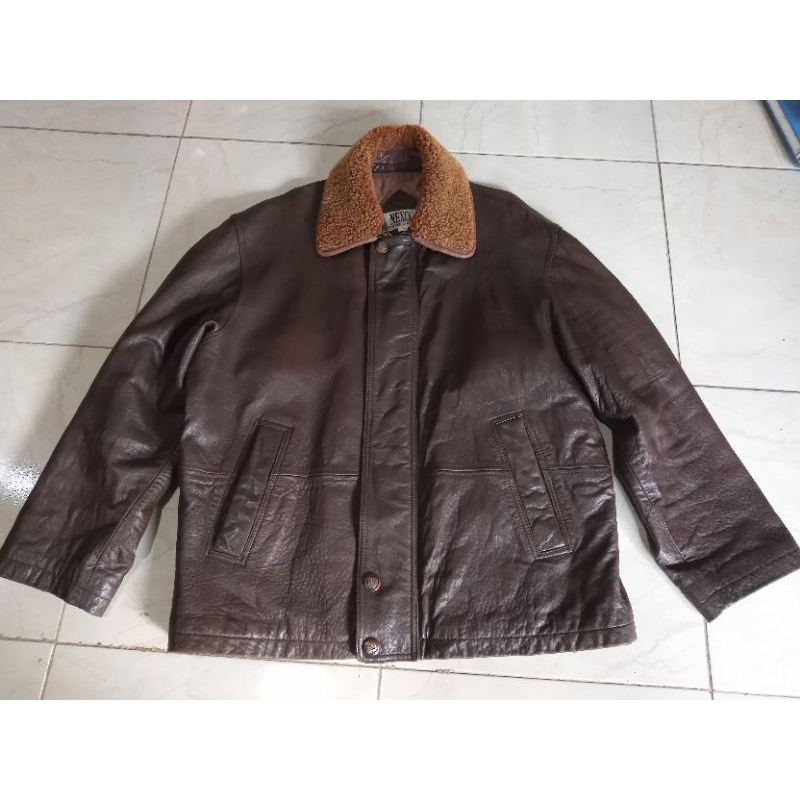 JAKET VINTAGE KULIT  PRELOVE -  JAKET VINTAGE KULIT SECOND - JAKET VINTAGE KULIT BEKAS - LEATHER JAC