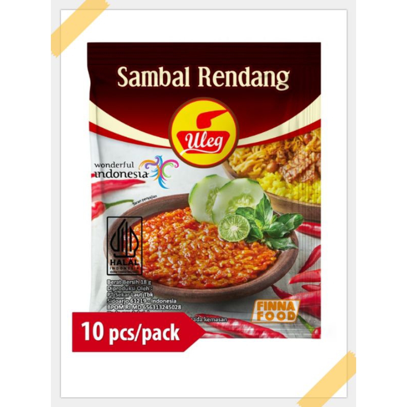 Sambal Uleg Finna Rendang 10 sachet