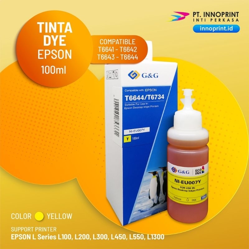 Tinta Epson 664 Original G&amp;G isi 100 ml