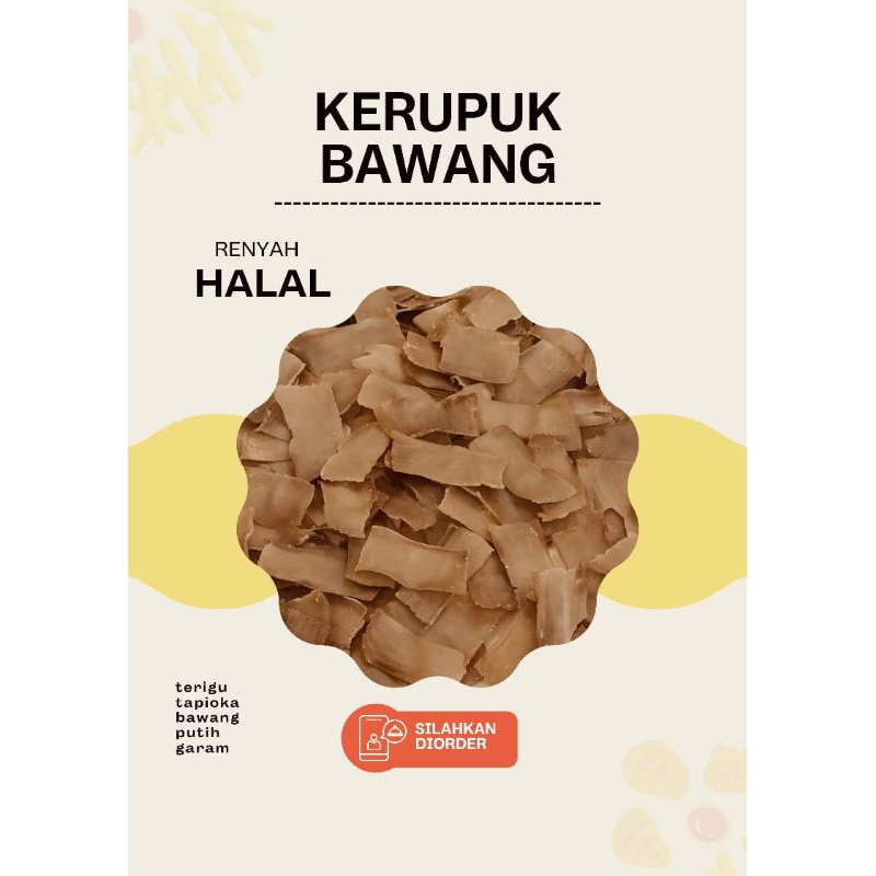 

kerupuk bawang mentah 250 gram
