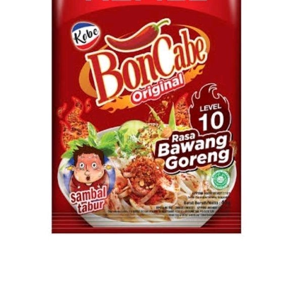 

Bon Cabe Original Rasa Bawang Goreng Level 10 = 5psc