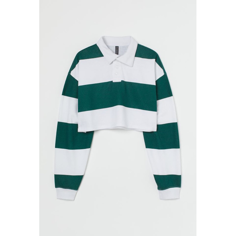 Rugby Cropped Sweatshirt / Atasan wanita