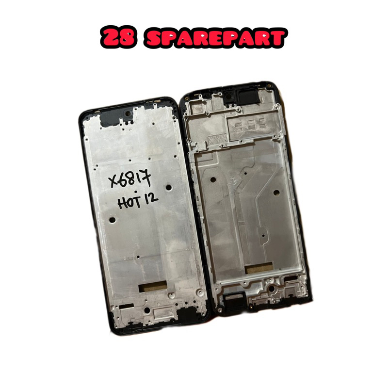 Frame lcd / tulang tengah Infinix X6817 / Hot 12 Original