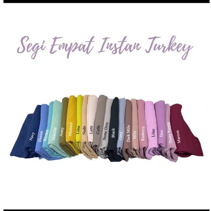 HIJAB JILBAB KERUDUNG SQUARE SEGI EMPAT INSTAN TURKI 2 LAYER-RASBERRY