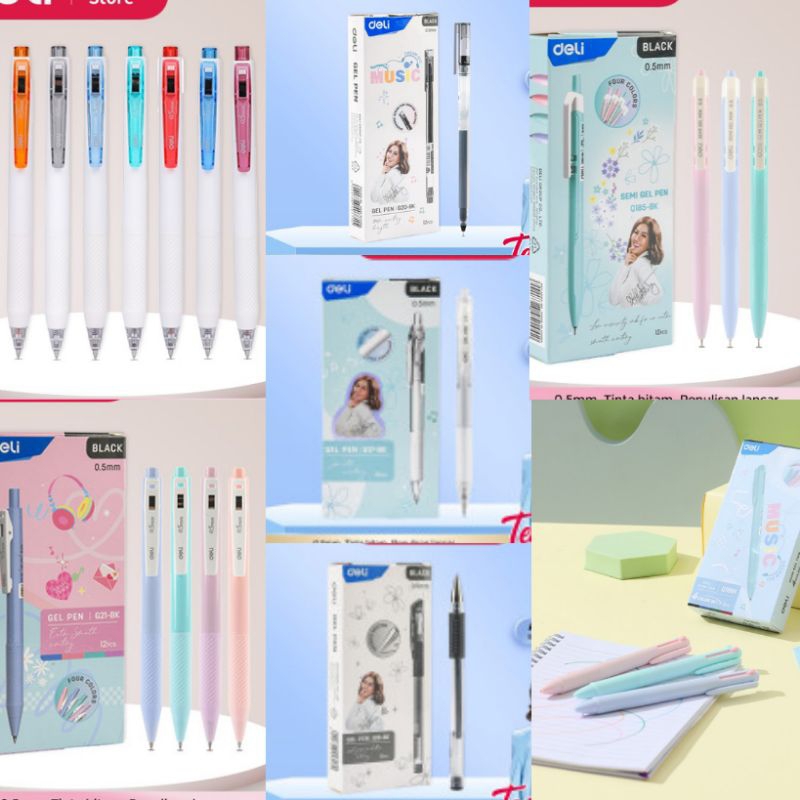 

DELI BALLPOINT GEL PEN PULPEN TINTA WARNA