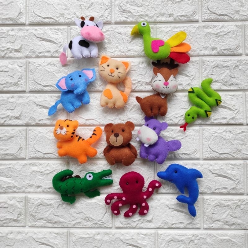 aplikasi boneka flanel hewan,buah