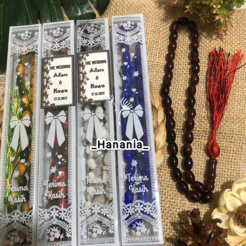 Tasbih Batu Souvenir Tahlilan 40 Hari 100 Hari Walimah Pernikahan Aqiqah Umrah Hampers Idul Fitri