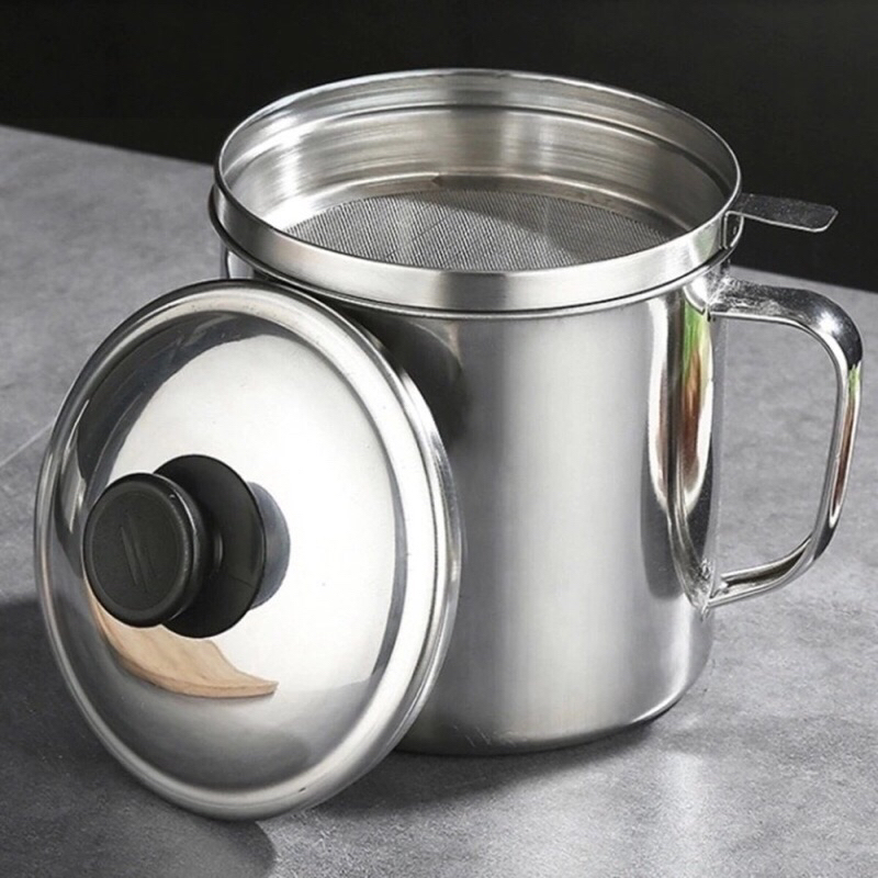 (SUN) OIL POT SARINGAN MINYAK GORENG STAINLESS / WADAH PENYARING / TEMPAT SARING MINYAK