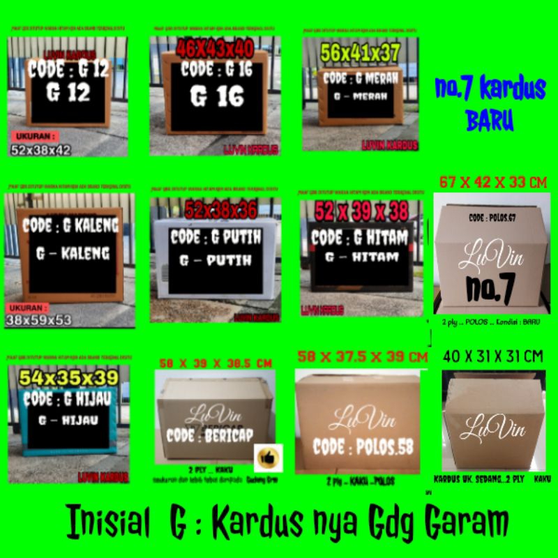 

Kardus besar/jumbo 2 ply/layer u packaging dan pindahan rumah