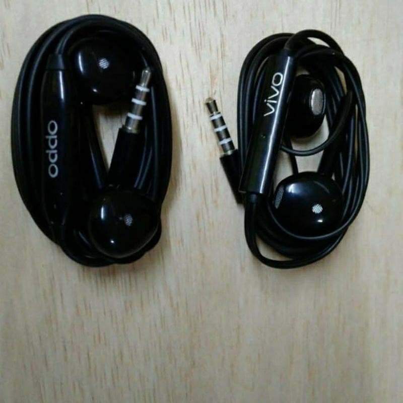 Headset Original Copotan OPPO Xiaomi VIVO JACK 3.5 Super Bass Black Only