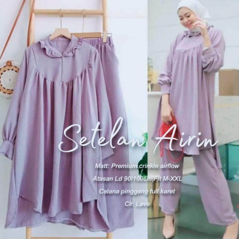 AIRIN SETELAN BAJU WANITA JUMBO LD 12 cmTERBARU