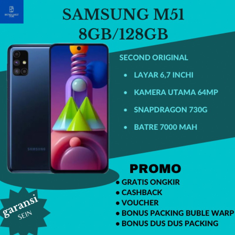 SAMSUNG M51 8/128 SECOND MULUS