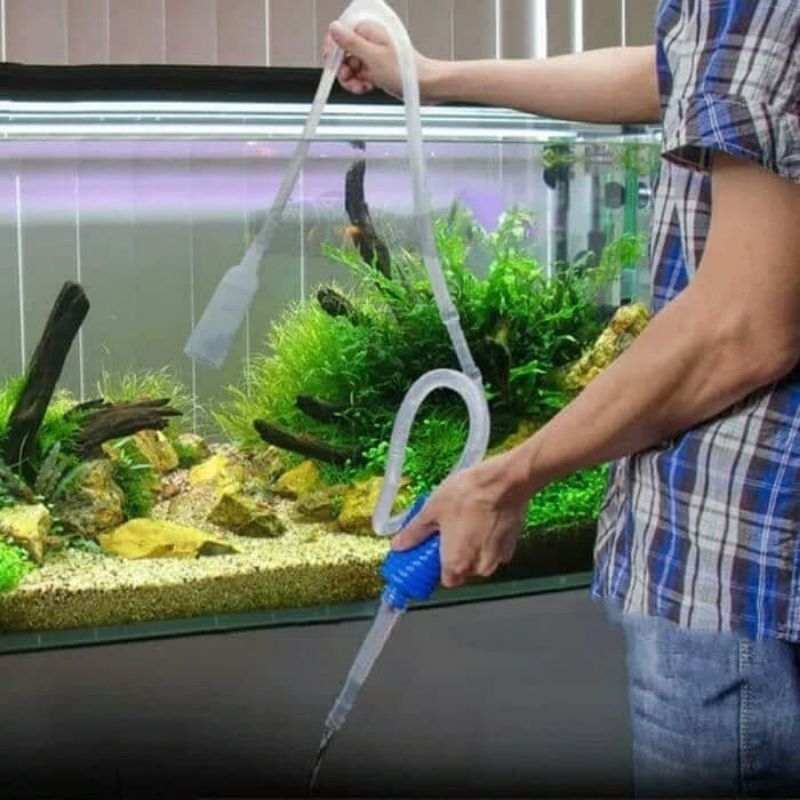 ALAT PENGURAS AIR AQUARIUM/CLEANER PUMP SIPHON/SELANG PENYEDOT AIR AQUARIUM