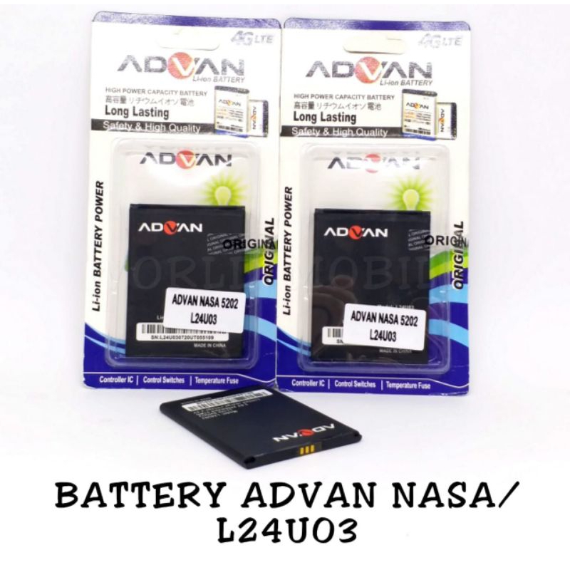 Battery advan nasa l24u03/nasa plus l30u01 Batrai advan nasa l24u03 Batrai nasa plus l30u01