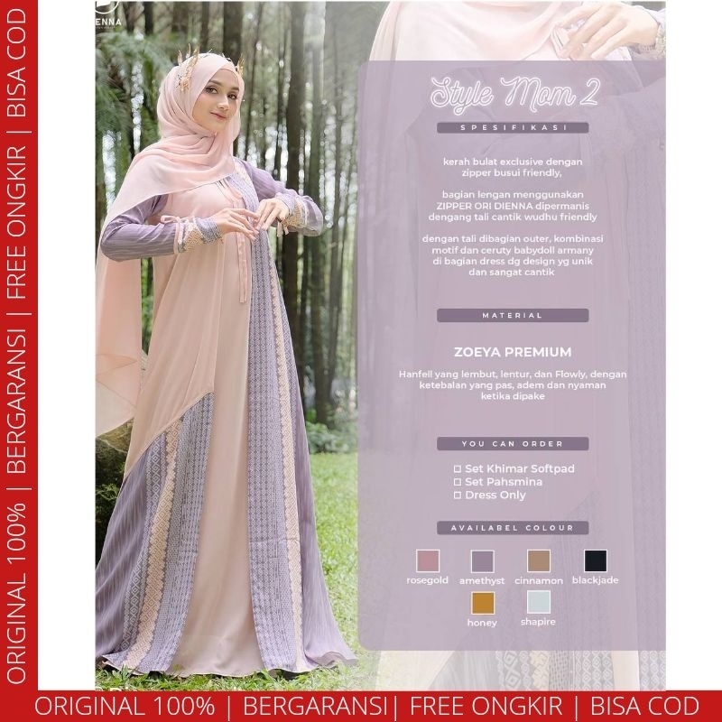 READY (STYLE 2 DRESS ONLY) SARIMBIT KAIRO SERIES BY DIENNA GAMIS