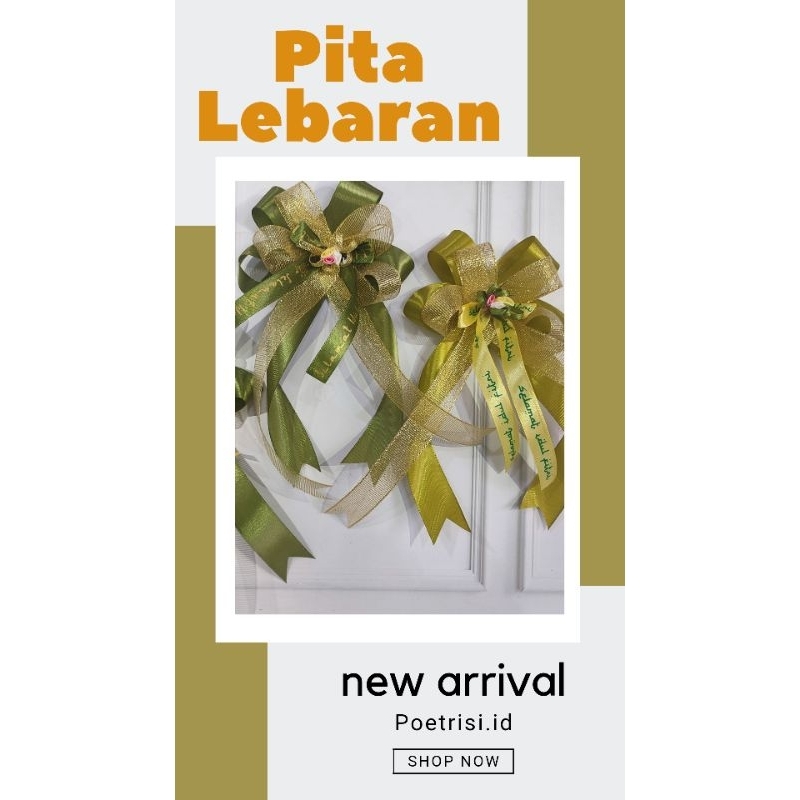 

(SIAP KIRIM) Pita Lebaran/Pita Hampers Lebaran/Souvenir Lebaran/Hiasan Lebaran/Parsel Lebaran/Pita Jadi