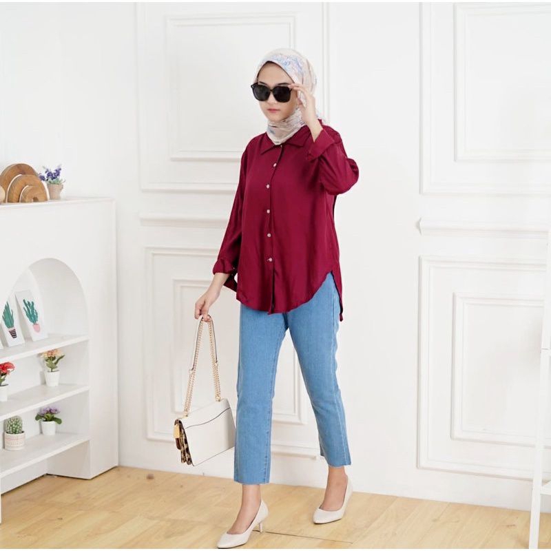 SITA RAMON DIAMOND TOP KEMEJA ATASAN WANITA