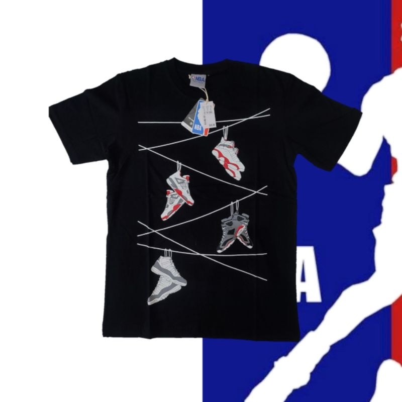 NBA Jordan 4 Series Tee Black