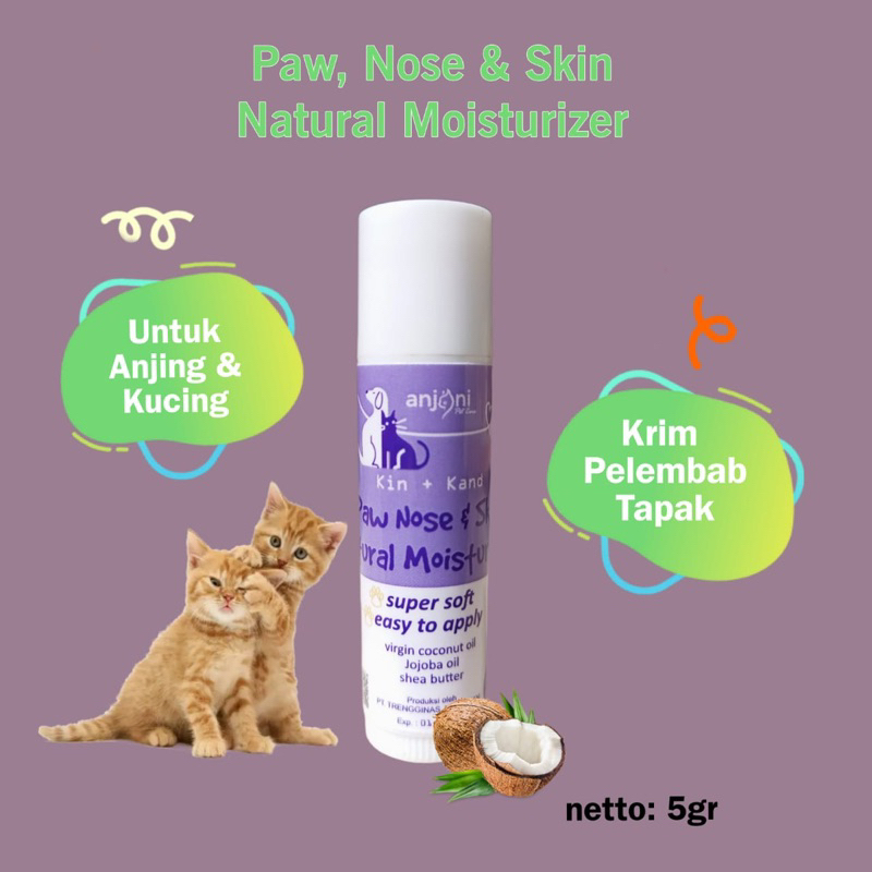 PAW NOSE SKIN HEALING BALM krim VCO krim pelembab kulit hidung dan tapak kaki anjing kucing