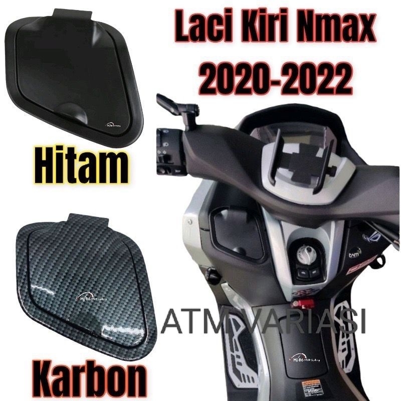 TUTUP COVER LACI NMAX NEW CARBON 2020&2022 COVER TUTUP LACI NMAX NEW BAGASI TUTUP LACI NMAX NEW